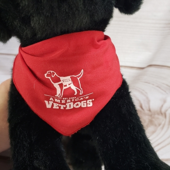 Douglas Brewster Black Lab Dog Plush Stuffed Toy America's VetDogs 10 Inch 2015 - Picture 3 of 13